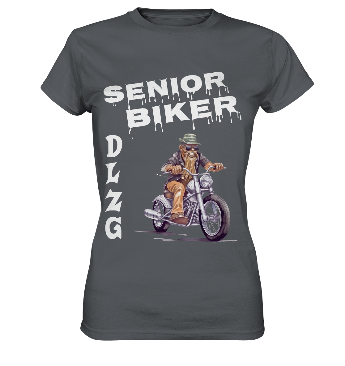 DLzG Opa Biker Fun Motiv 1- Damen Premium Shirt