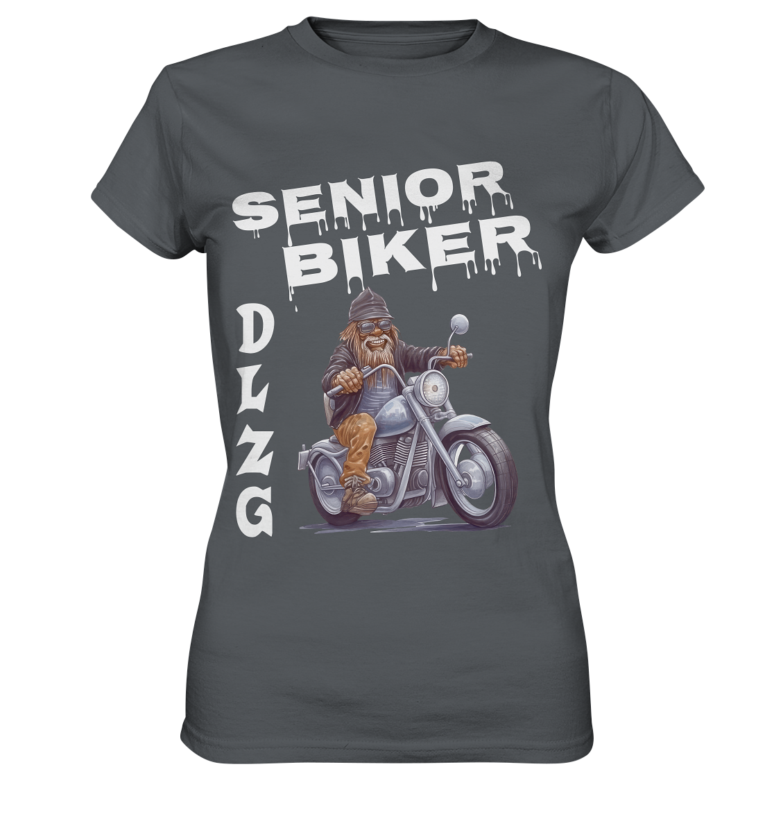 DLzG Opa Biker Fun Motiv 4- Damen Premium Shirt