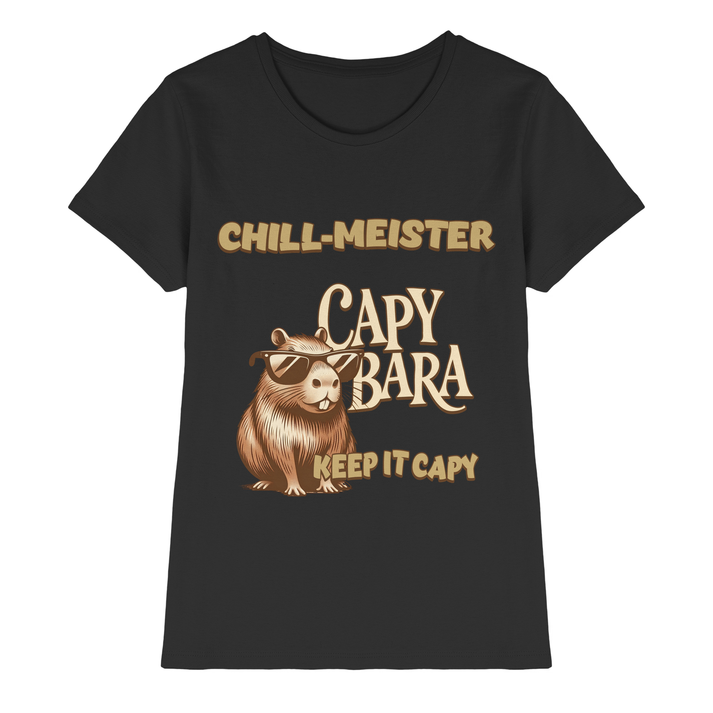 Chill-Meister Capybara – Keep it Capy (Bio & Premium) - Ladies Premium Shirt