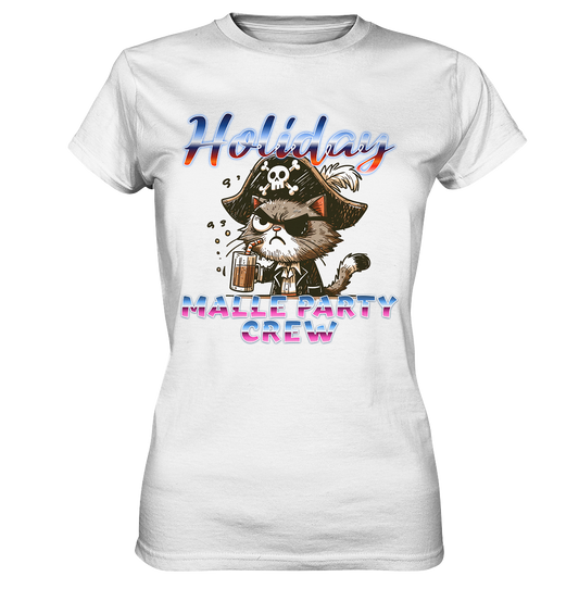 Urlaubsshirt Malle- Party Crew - Ladies Premium Shirt