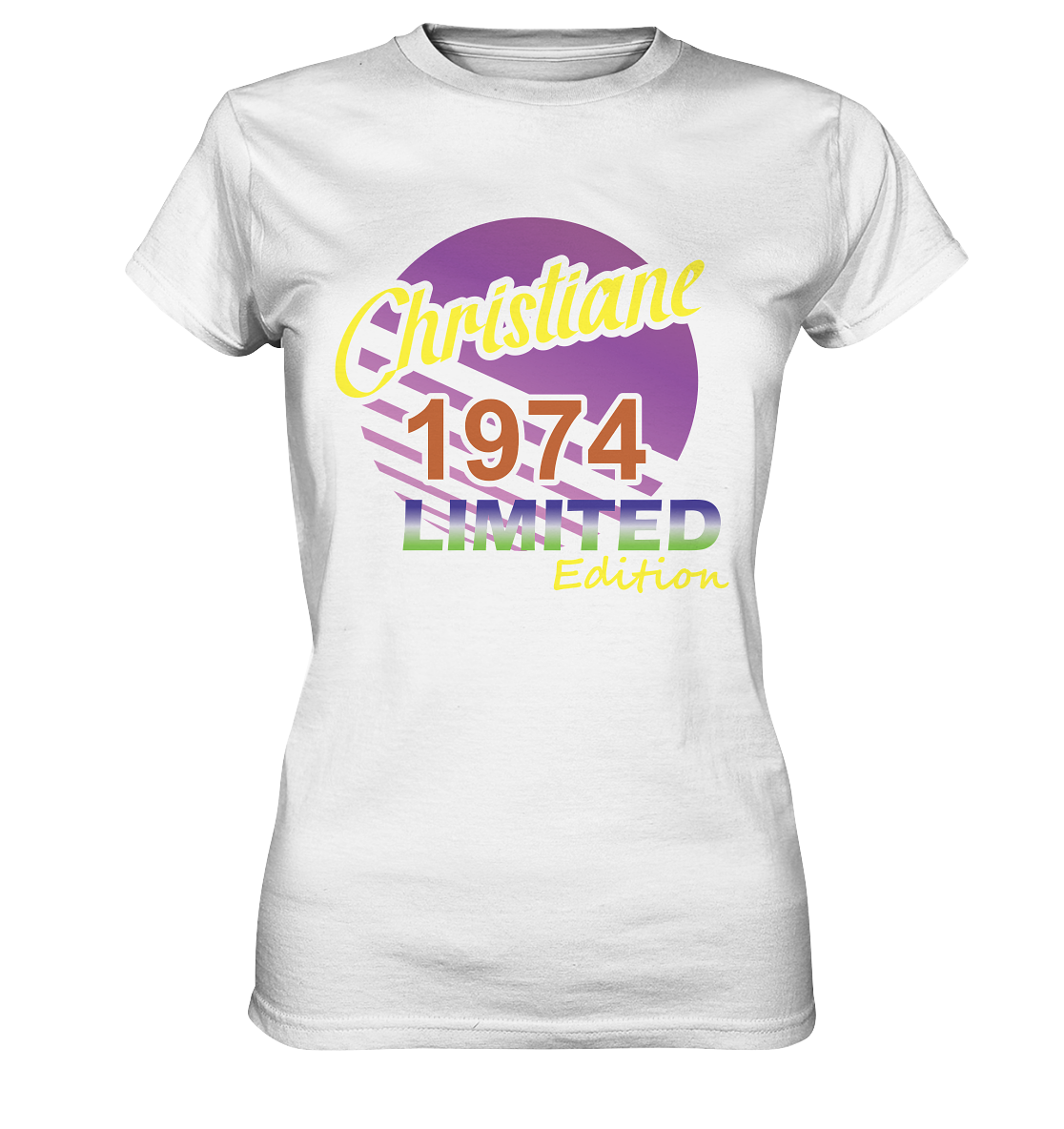 Christiane Limited Edition 1974 Geburtstag Damen  - Premium Shirt