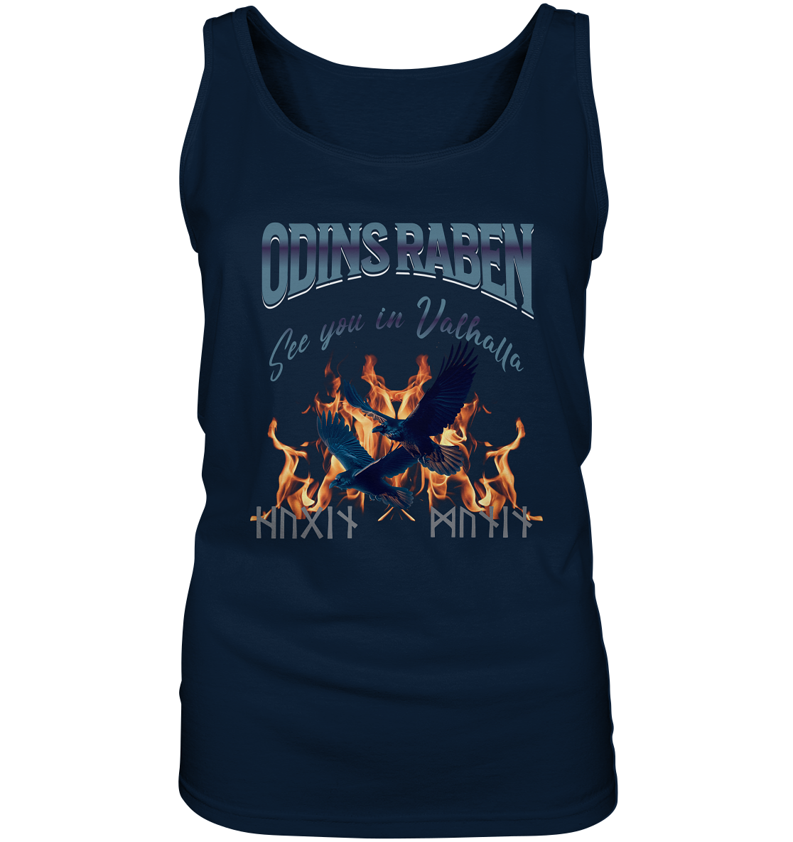 Odins Raben Damen Tanktop Blau