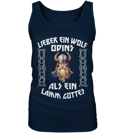 LIEBER EIN WOLF ODINS NO 4  - STREETWEAR - STATEMENT   - Ladies Tank-Top