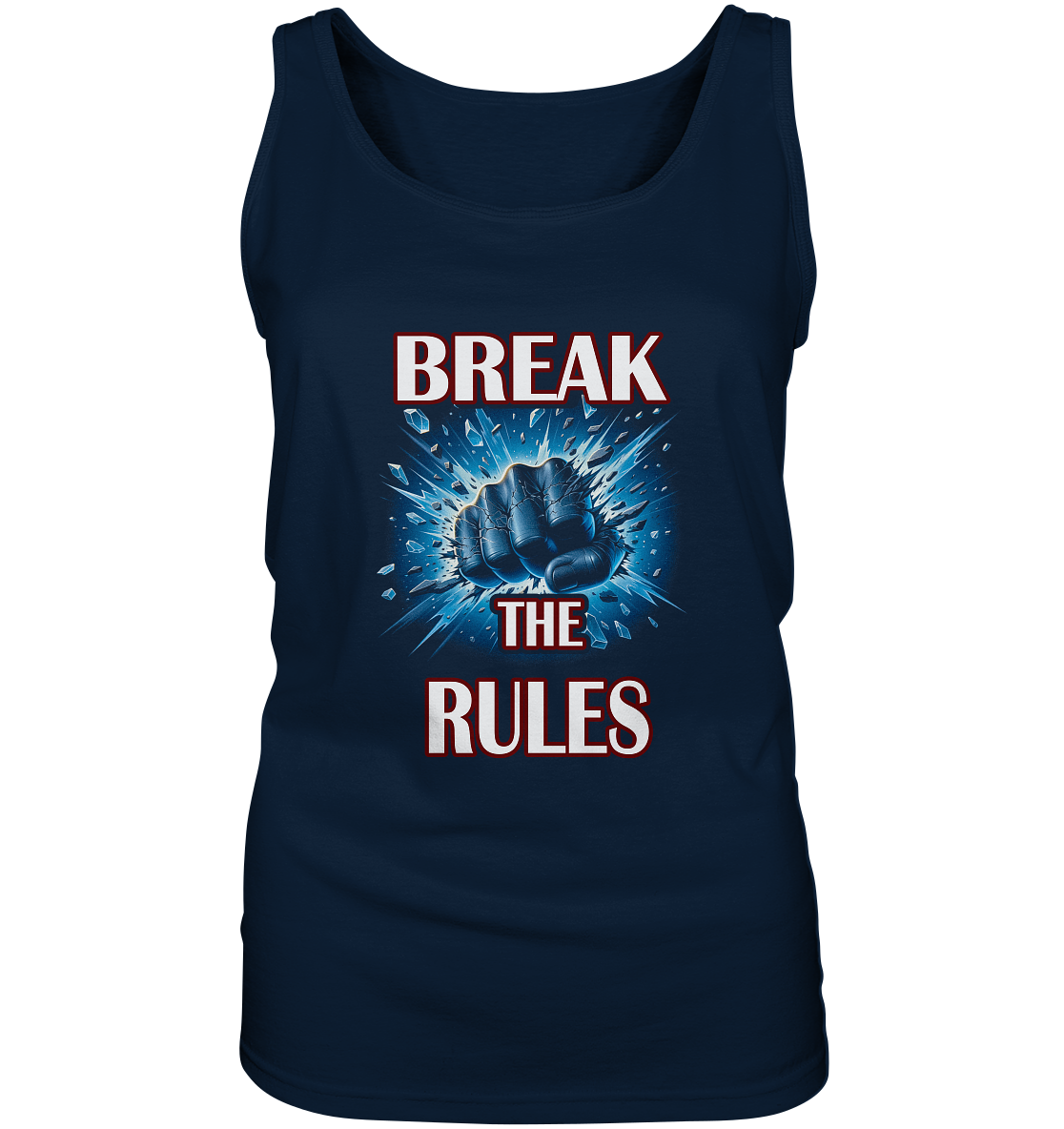 Rules T-Shirt Damen Tanktop blau