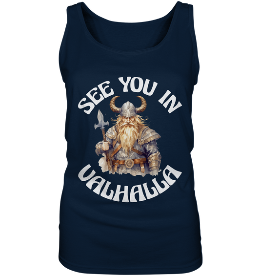 SEE YOU IN VALHALLA NO 4  - STREETWEAR - STATEMENT - Ladies Tank-Top