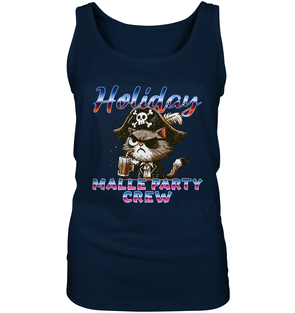 Urlaubsshirt Malle- Party Crew - Ladies Tank-Top