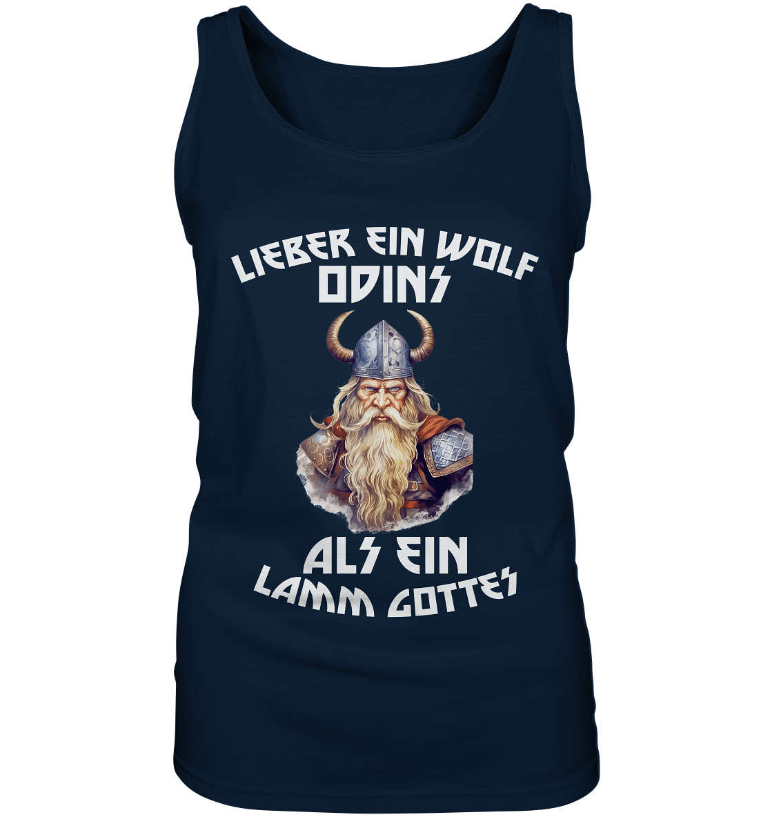 LIEBER EIN WOLF ODINS NO 1  - STREETWEAR - STATEMENT   - Ladies Tank-Top