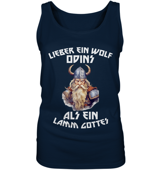 LIEBER EIN WOLF ODINS NO 1  - STREETWEAR - STATEMENT   - Ladies Tank-Top