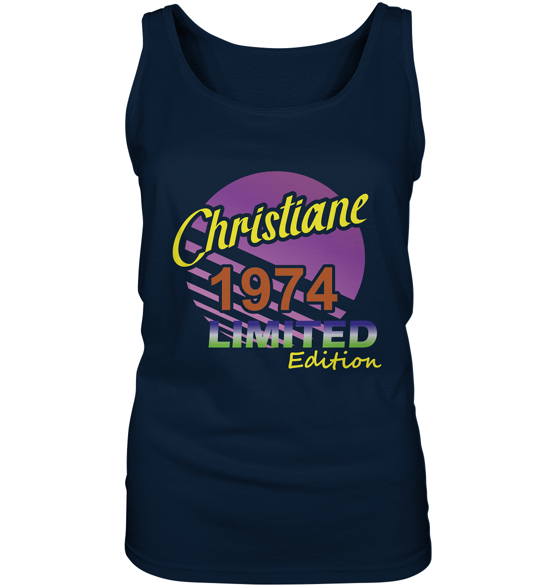 Christiane Limited Edition 1974 Geburtstag Damen - Ladies Tank-Top