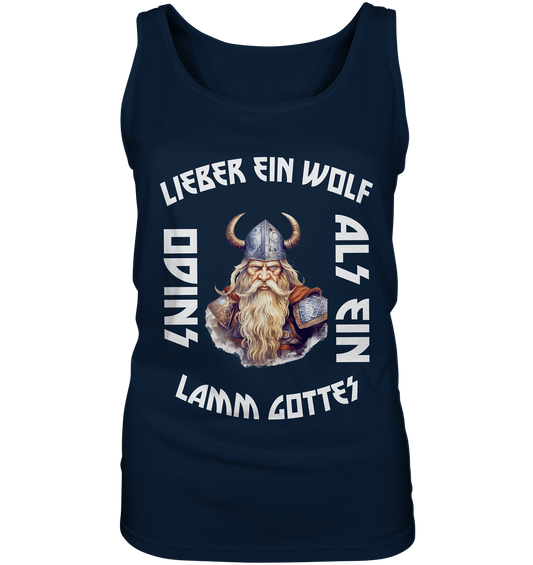 LIEBER EIN WOLF ODINS NO 2  - STREETWEAR - STATEMENT    - Ladies Tank-Top