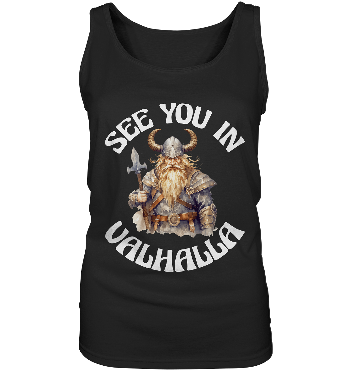 SEE YOU IN VALHALLA NO 4  - STREETWEAR - STATEMENT - Ladies Tank-Top