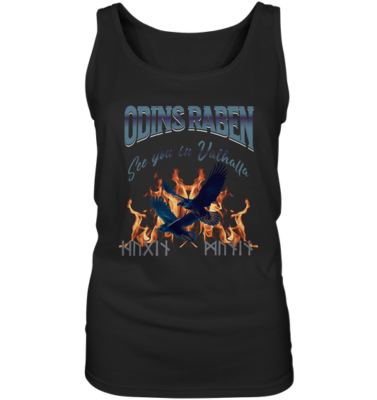 Odins Raben Damen Tanktop Schwarz