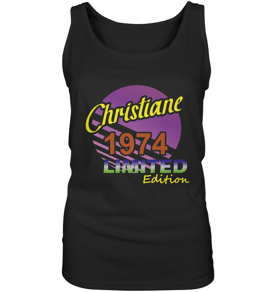 Christiane Limited Edition 1974 Geburtstag Damen - Ladies Tank-Top