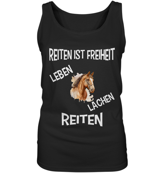 REITEN IST FREIHEIT - STREETWEAR FÜR REITER UND PFERDELIEBHABER - Ladies Tank-Top