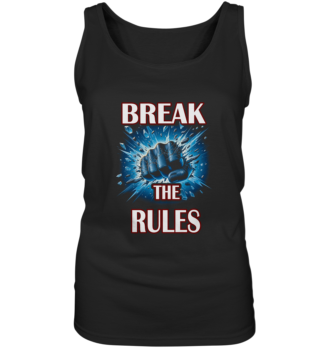 Rules T-Shirt Damen Tanktop schwarz