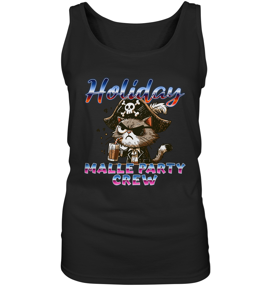 Urlaubsshirt Malle- Party Crew - Ladies Tank-Top