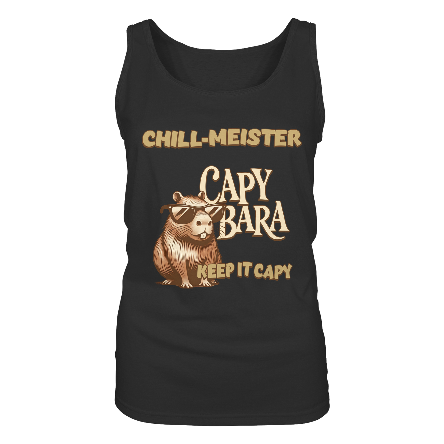 Chill-Meister Capybara – Keep it Capy (Bio & Premium) - Ladies Tank-Top