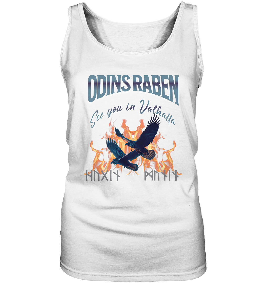 Odins Raben Damen Tanktop Weiß