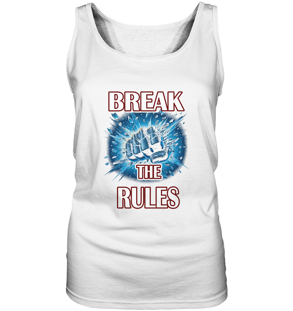 Rules T-Shirt Damen Tanktop weiß