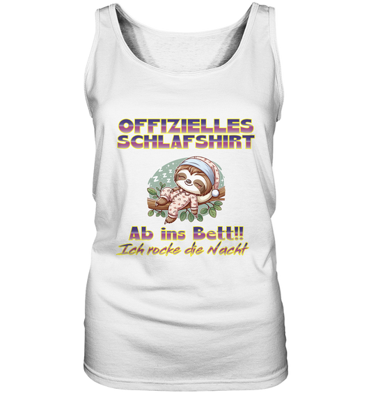 Schlafshirt - Ich rocke die Nacht - Damen Tank-Top