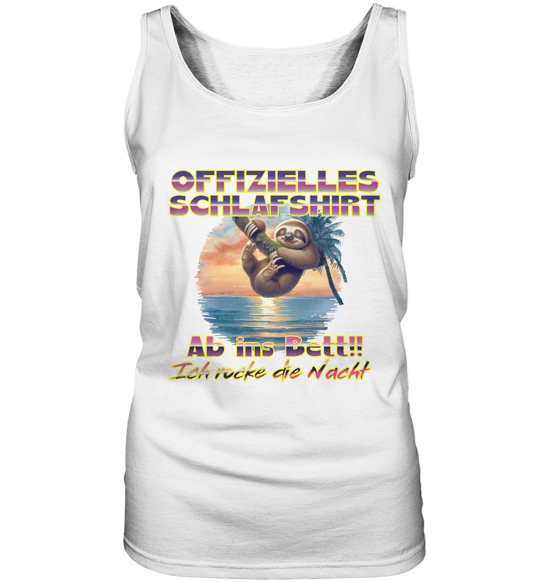 Schlafshirt - Ab ins Bett - Damen Tank-Top