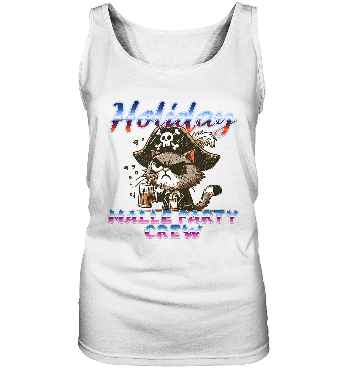 Urlaubsshirt Malle- Party Crew - Ladies Tank-Top