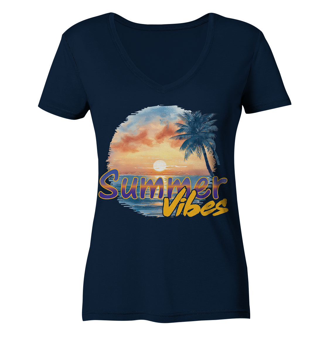 Sommer Shirts Vibes - Ladies V-Neck Shirt