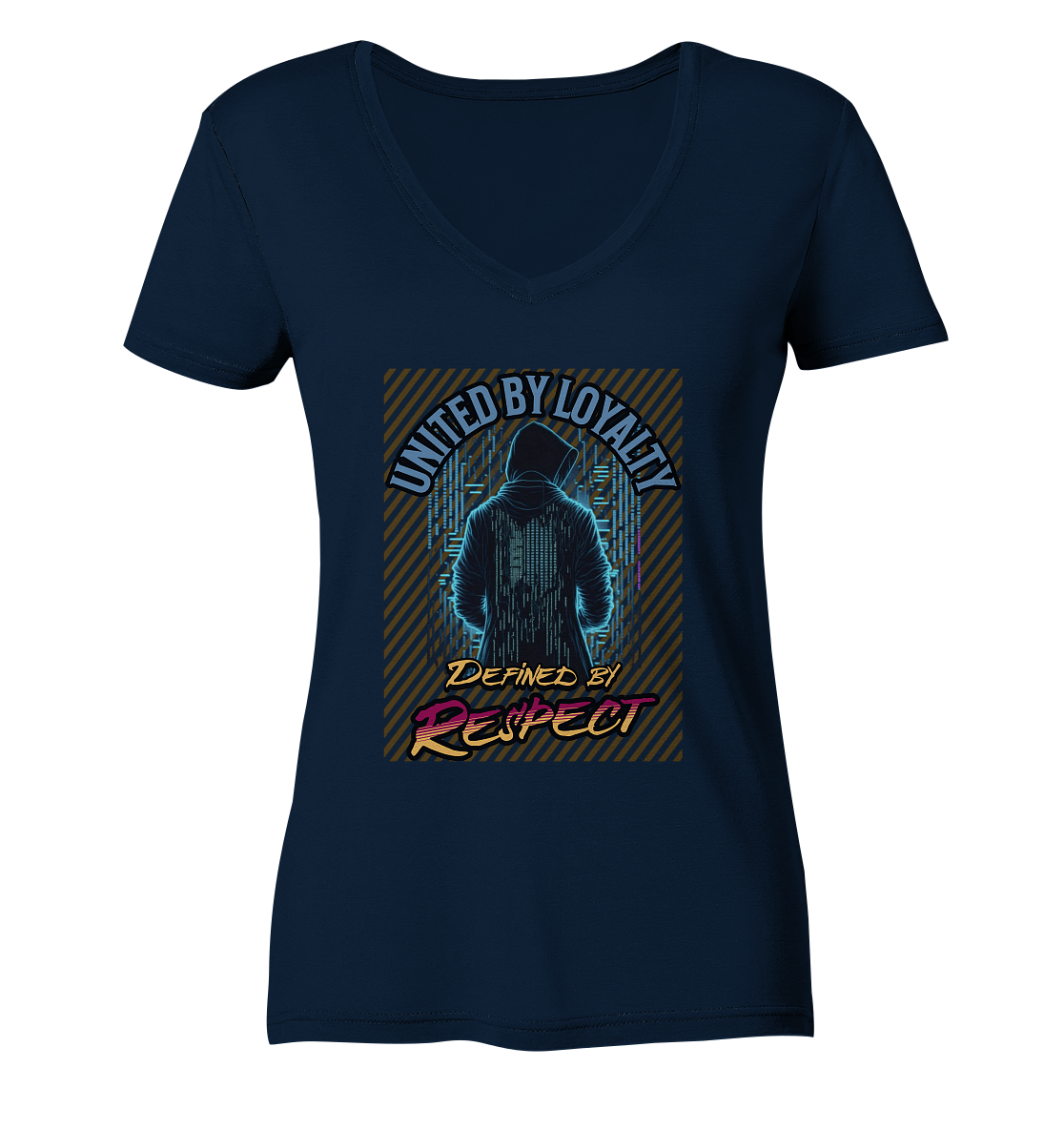 Loyal und Respekt - Ladies V-Neck Shirt