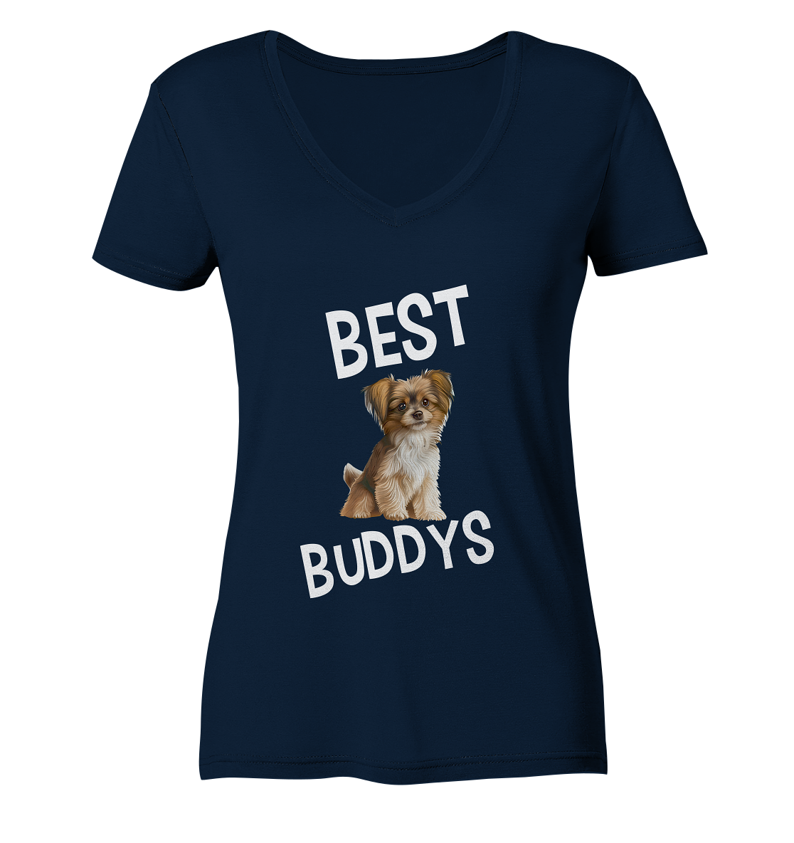 BEST BUDDYS NO1 - STREETWEAR _ STATEMENTS - MEIN BESTER FREUND - Ladies V-Neck Shirt