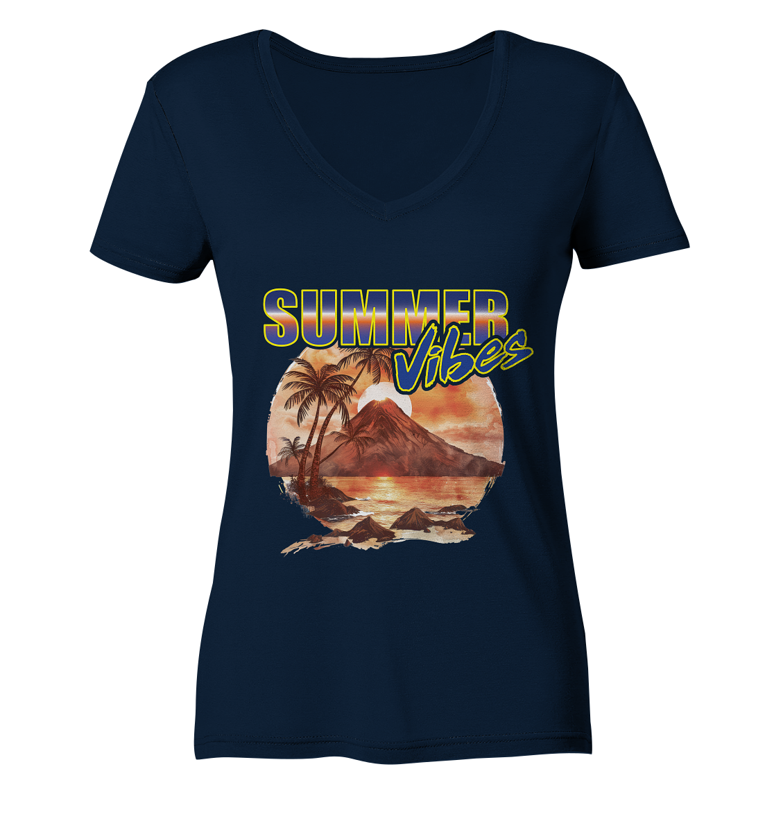 Sommer Shirts - Sommergefühle  - Ladies V-Neck Shirt