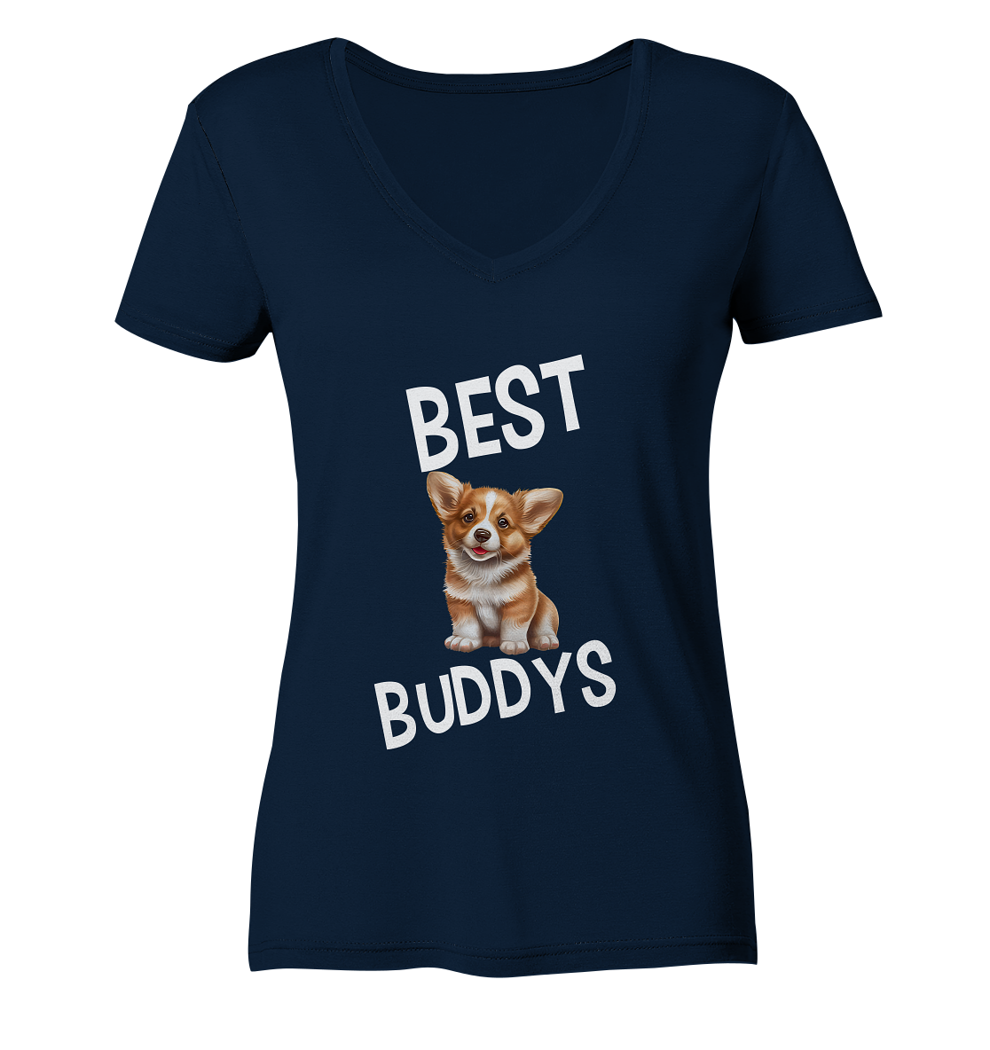 BEST BUDDYS NO2 - STREETWEAR _ STATEMENTS - MEIN BESTER FREUND - Ladies V-Neck Shirt