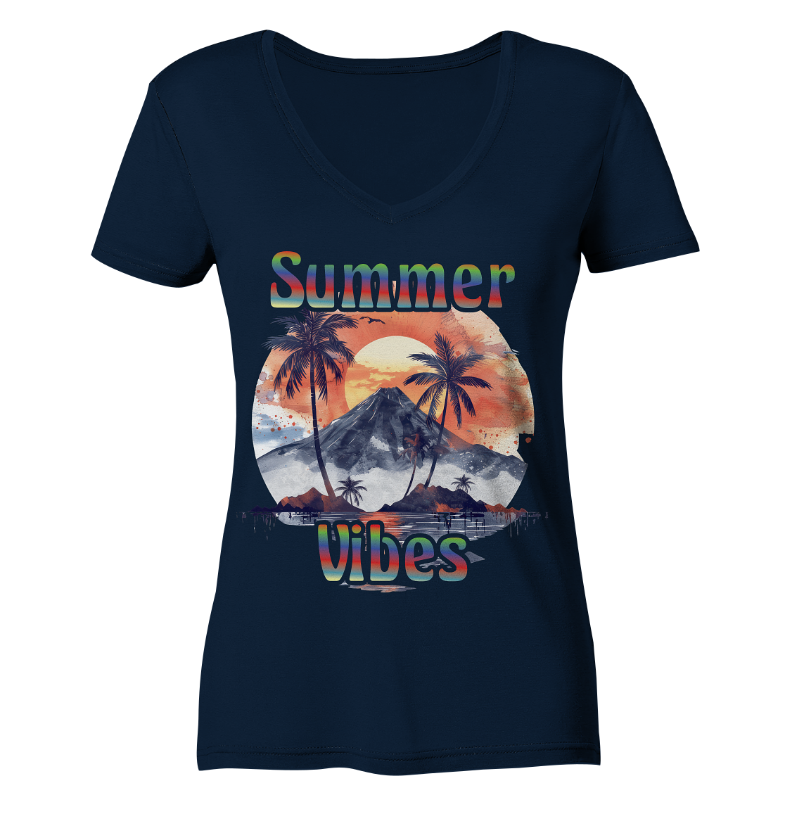 Summer Vibes - Sommer Shirts - Ladies V-Neck Shirt