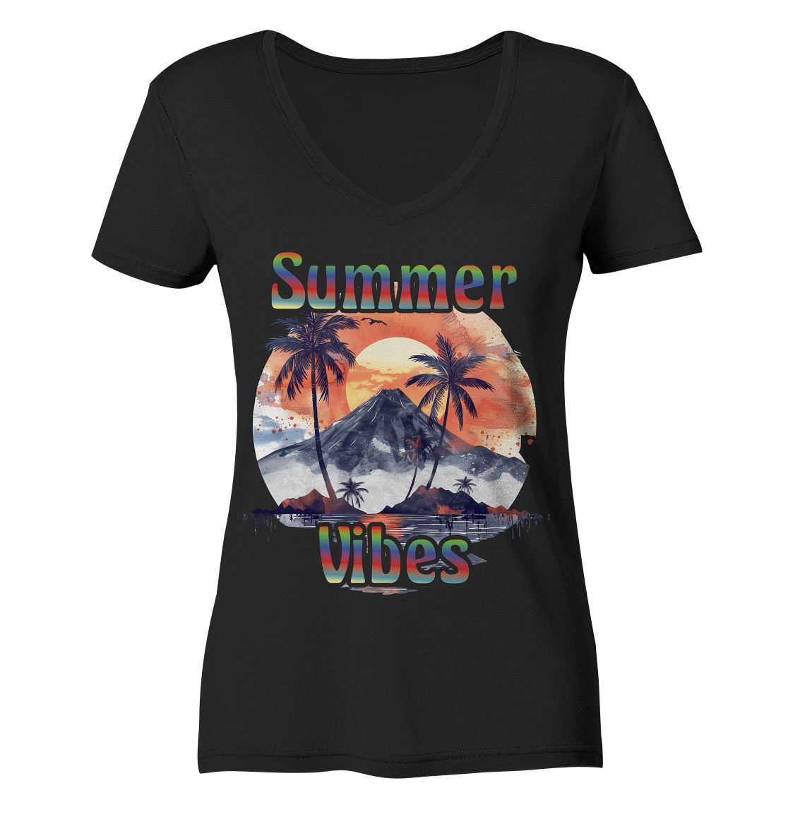 Summer Vibes - Sommer Shirts - Ladies V-Neck Shirt