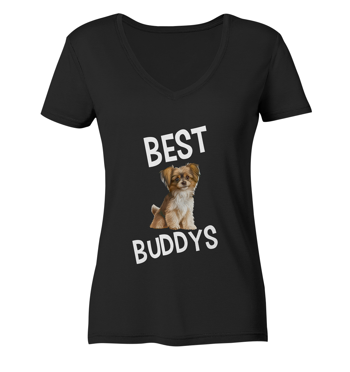 BEST BUDDYS NO1 - STREETWEAR _ STATEMENTS - MEIN BESTER FREUND - Ladies V-Neck Shirt