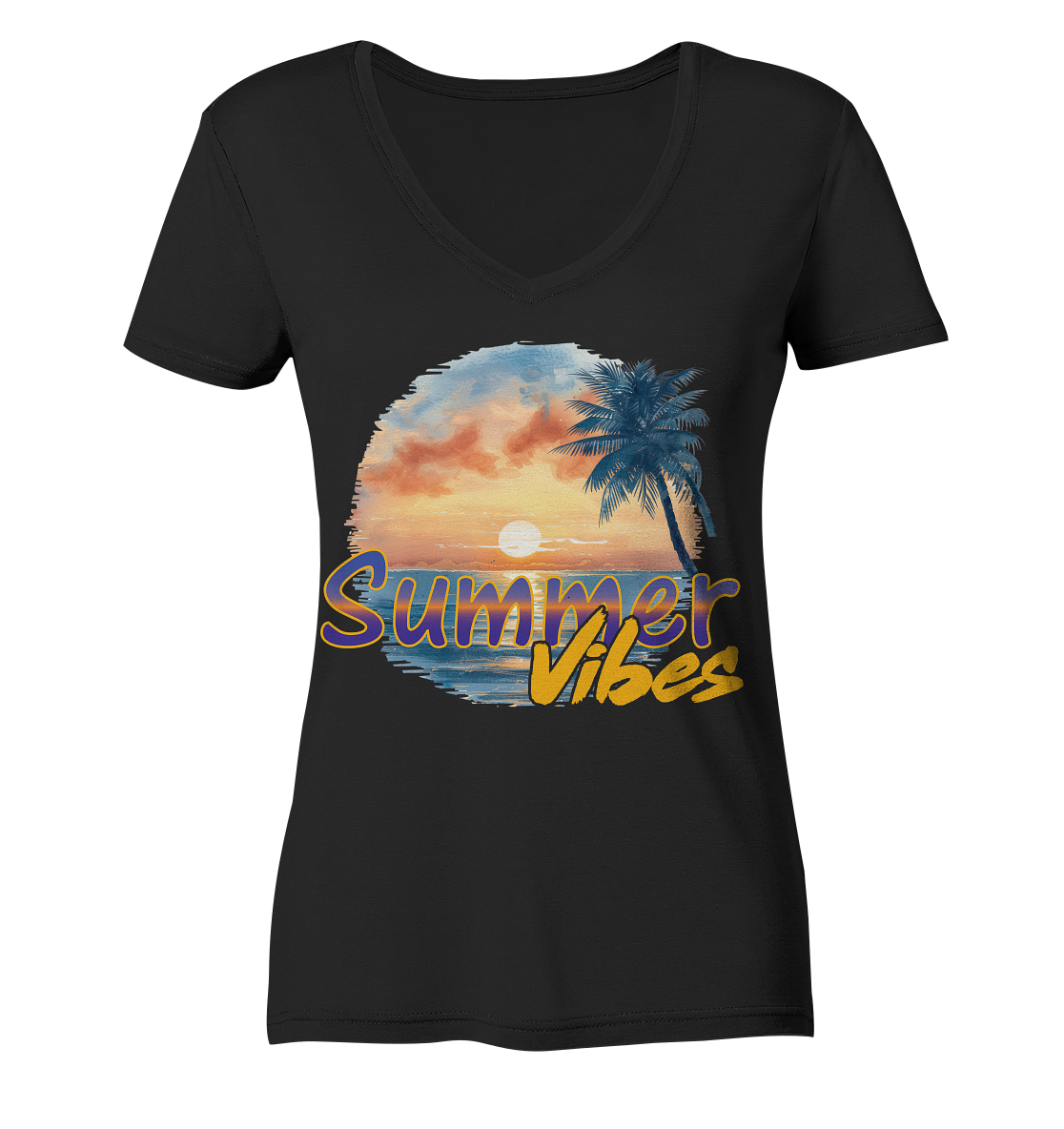 Sommer Shirts Vibes - Ladies V-Neck Shirt