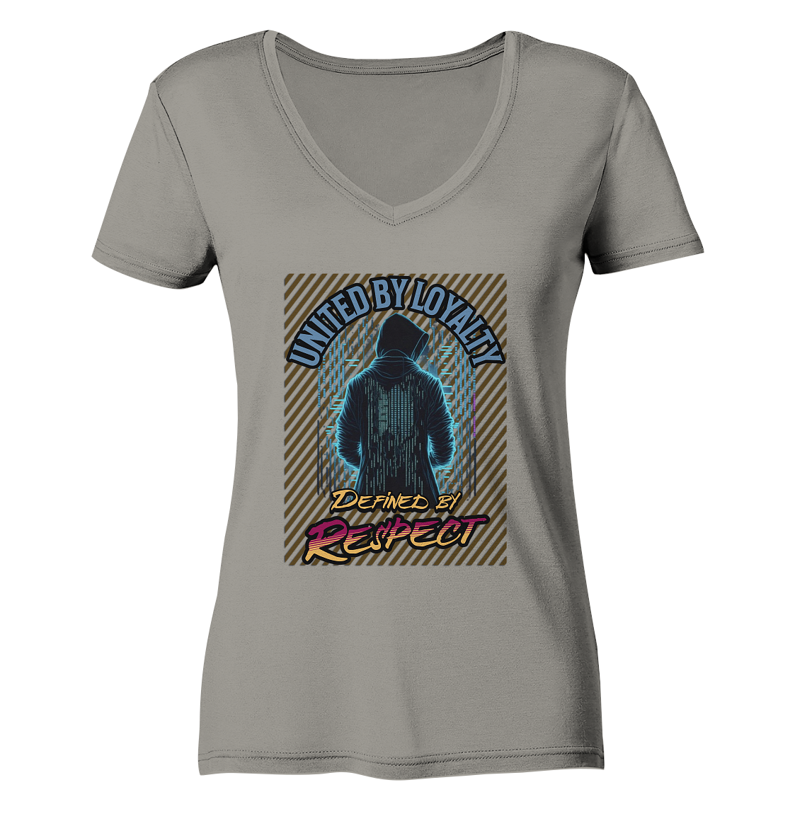 Loyal und Respekt - Ladies V-Neck Shirt
