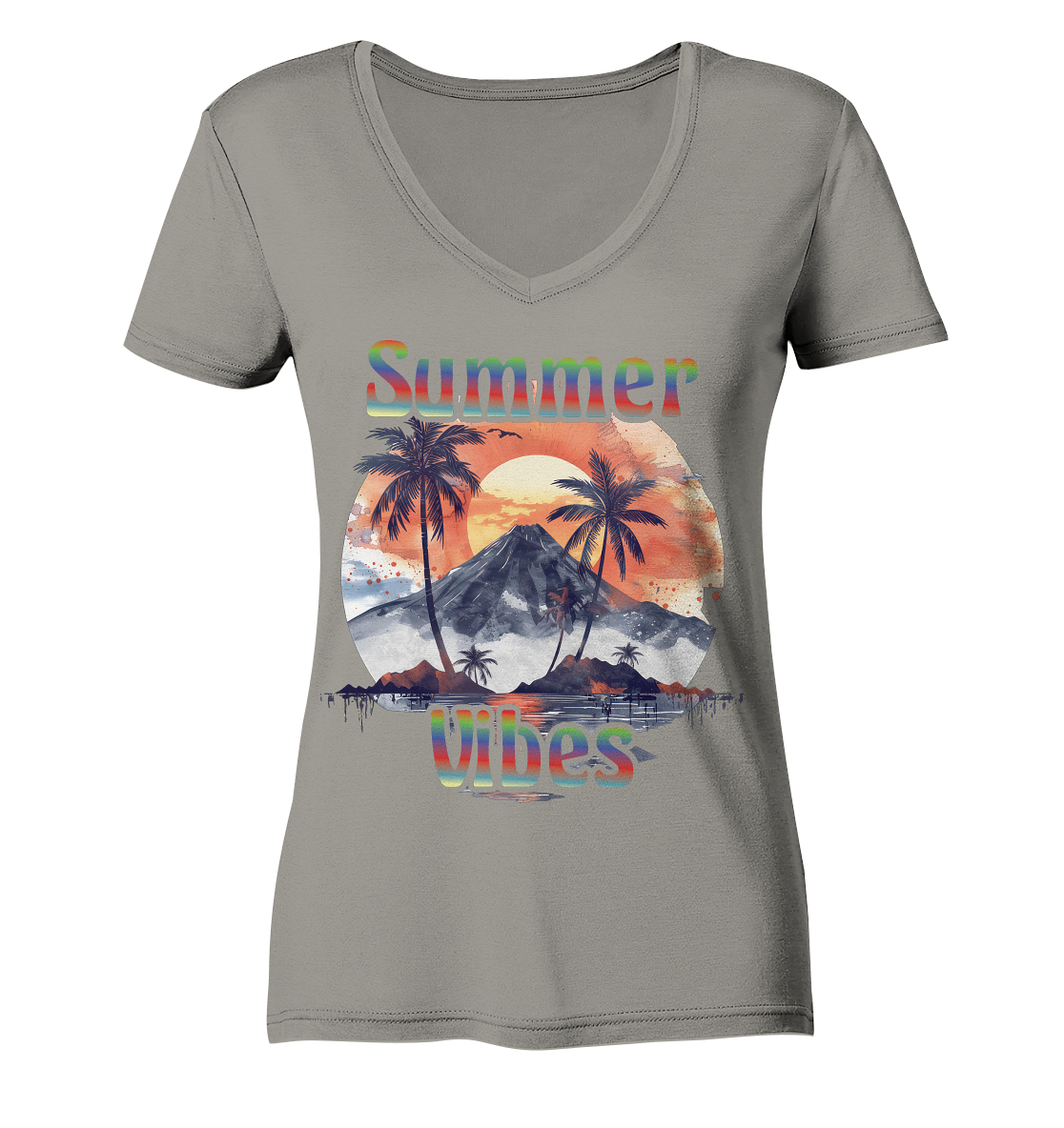 Summer Vibes - Sommer Shirts - Ladies V-Neck Shirt