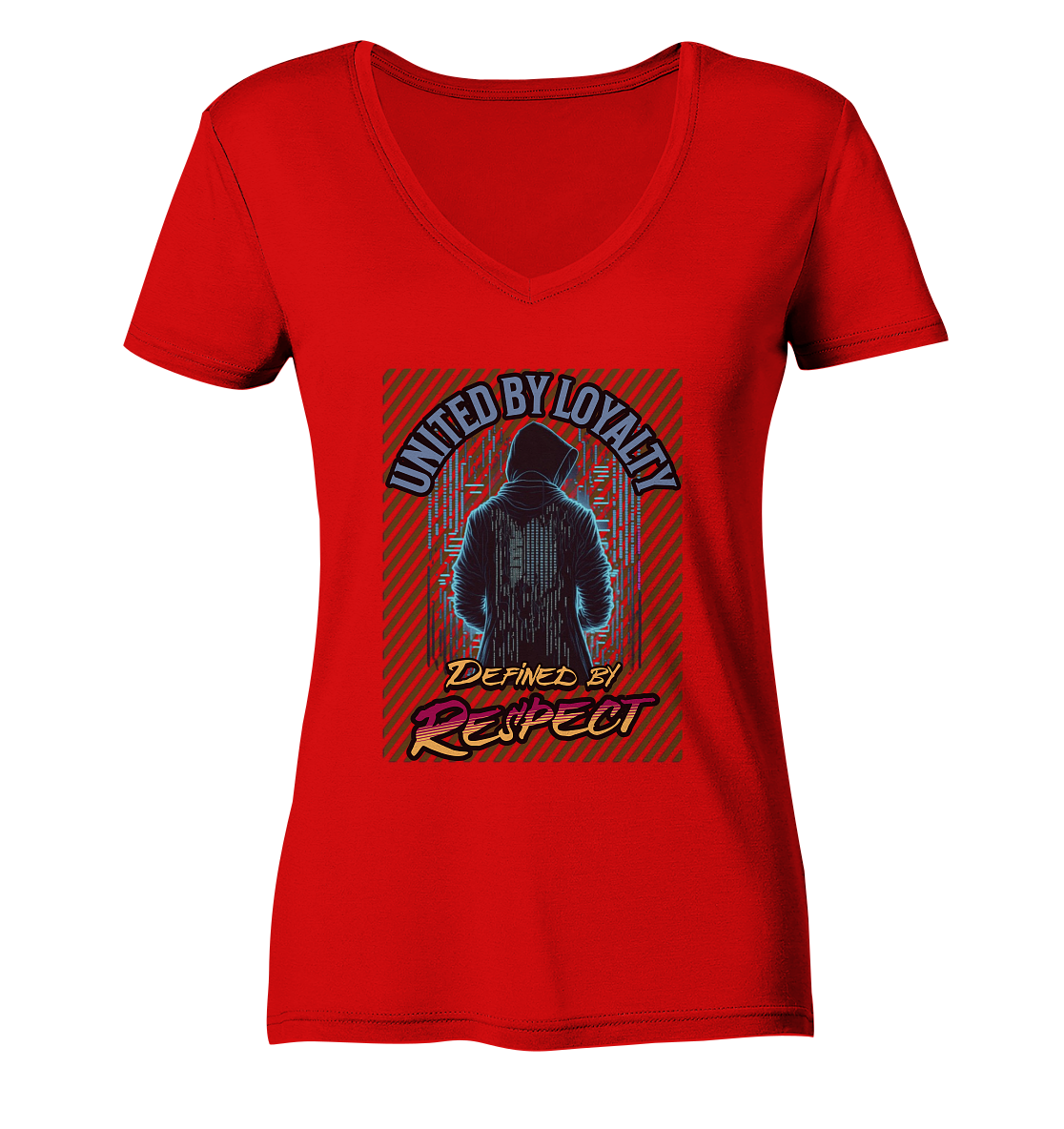 Loyal und Respekt - Ladies V-Neck Shirt