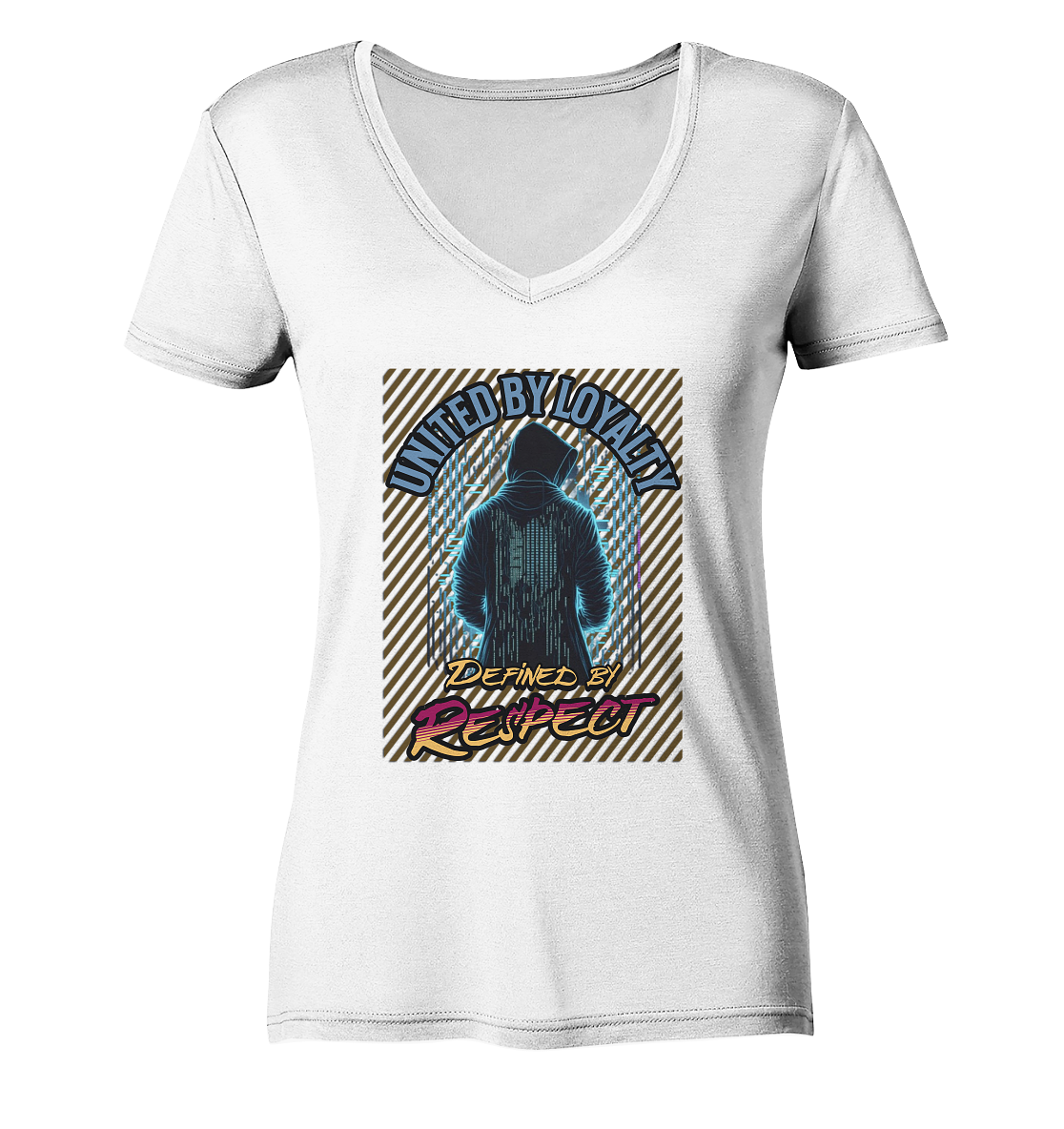Loyal und Respekt - Ladies V-Neck Shirt