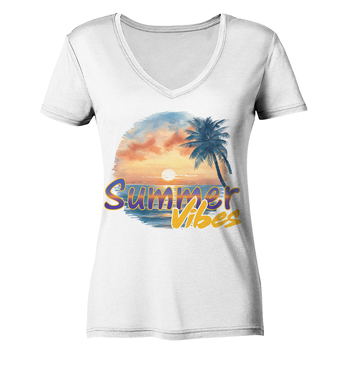 Sommer Shirts Vibes - Ladies V-Neck Shirt