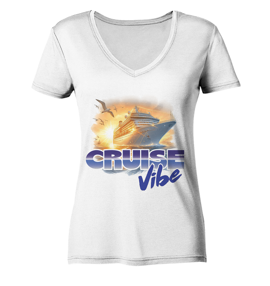 T-Shirt Cruise Vibe - Ladies V-Neck Shirt