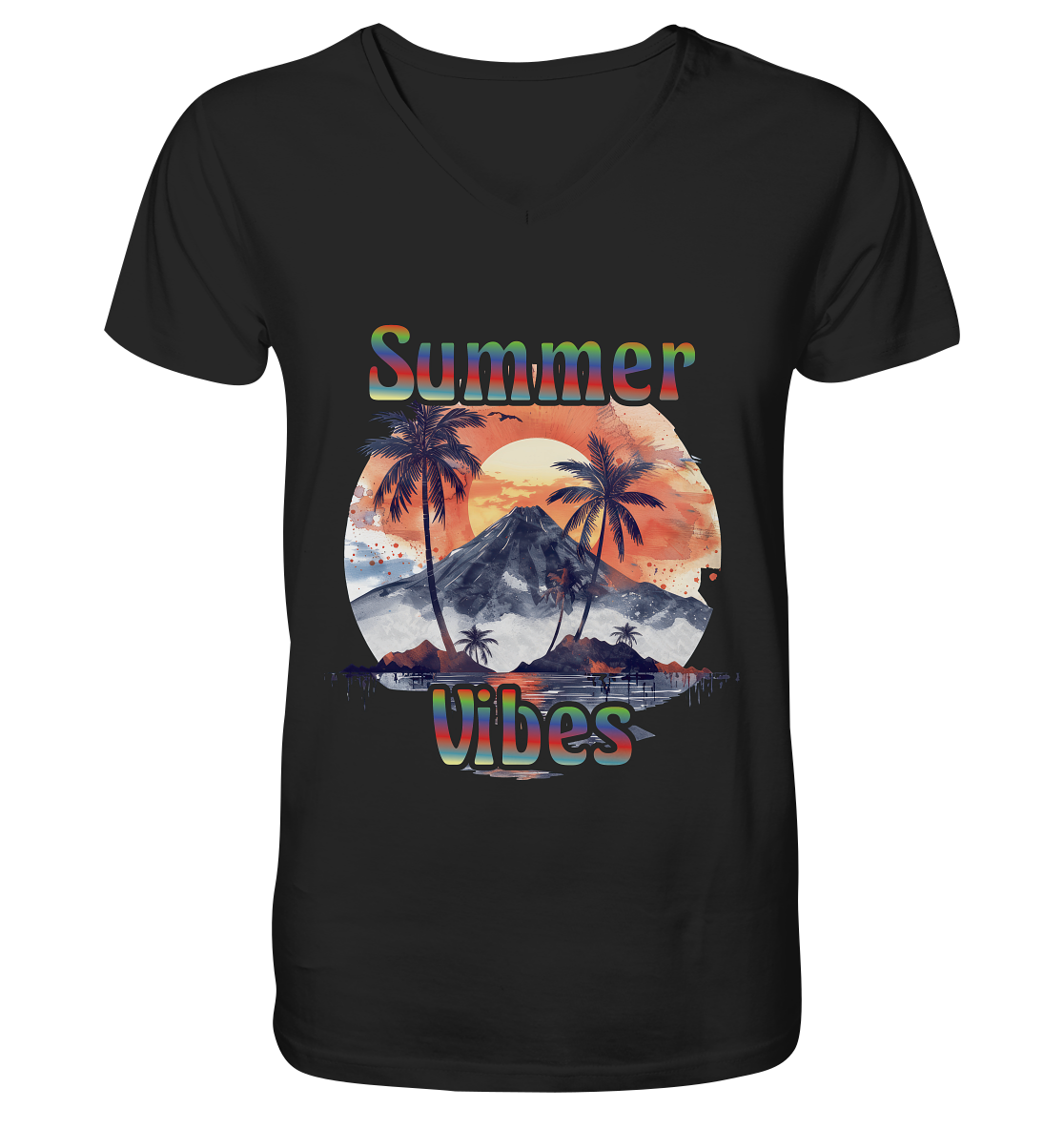 Summer Vibes - Sommer Shirts - Mens Organic V-Neck Shirt