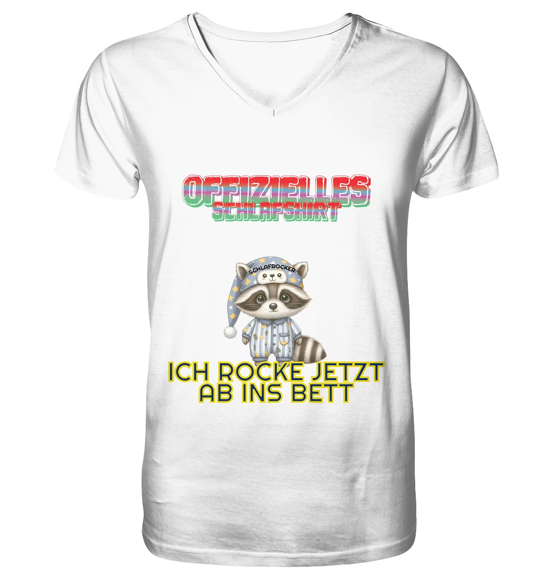 Offizielles Schlafshirt - Herren Organic V-Neck Shirt