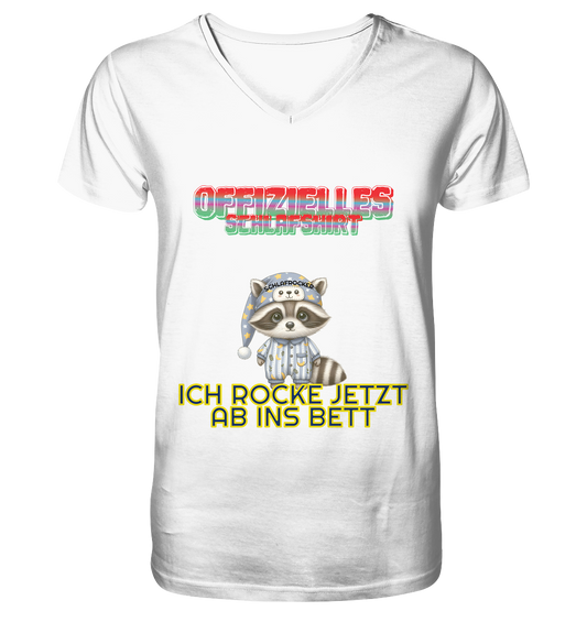 Offizielles Schlafshirt - Herren Organic V-Neck Shirt