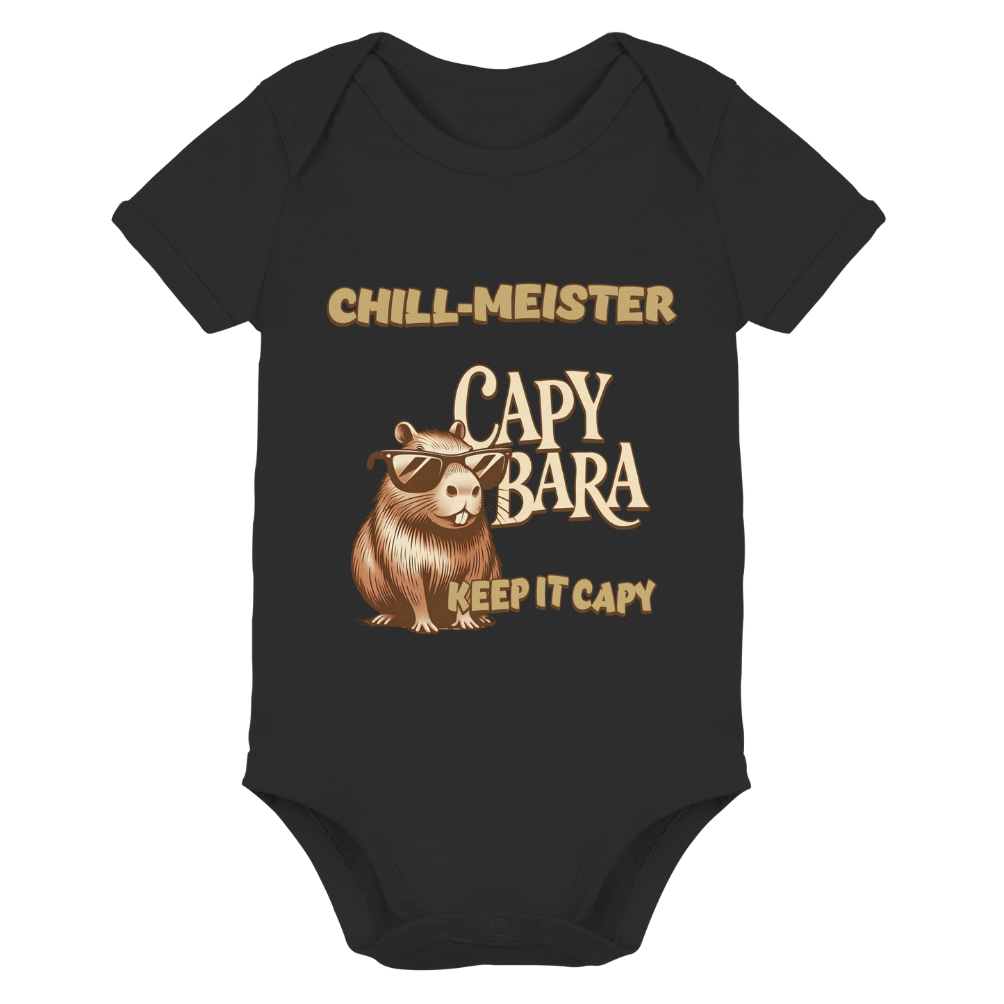 Chill-Meister Capybara – Keep it Capy (Bio & Premium) - Organic Baby Bodysuit