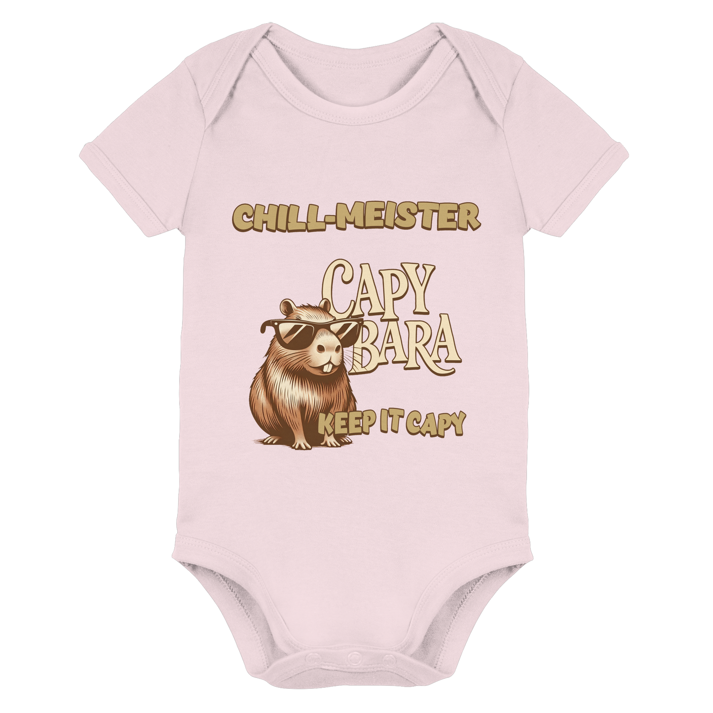 Chill-Meister Capybara – Keep it Capy (Bio & Premium) - Organic Baby Bodysuit
