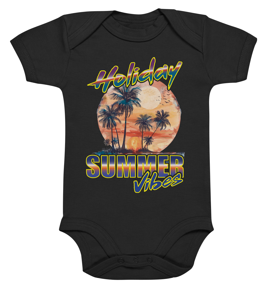 Urlaubs Shirt Holiday Summer Vibes - Organic Baby Bodysuite