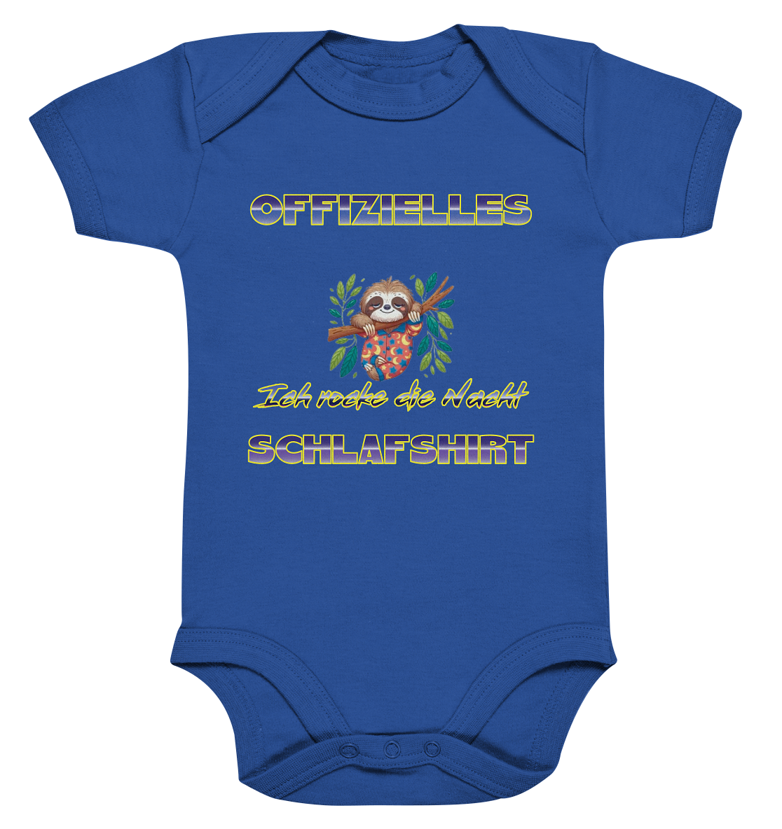 Offizielles Schlafshirt - Rocke die Nacht - Organic Baby Bodysuite