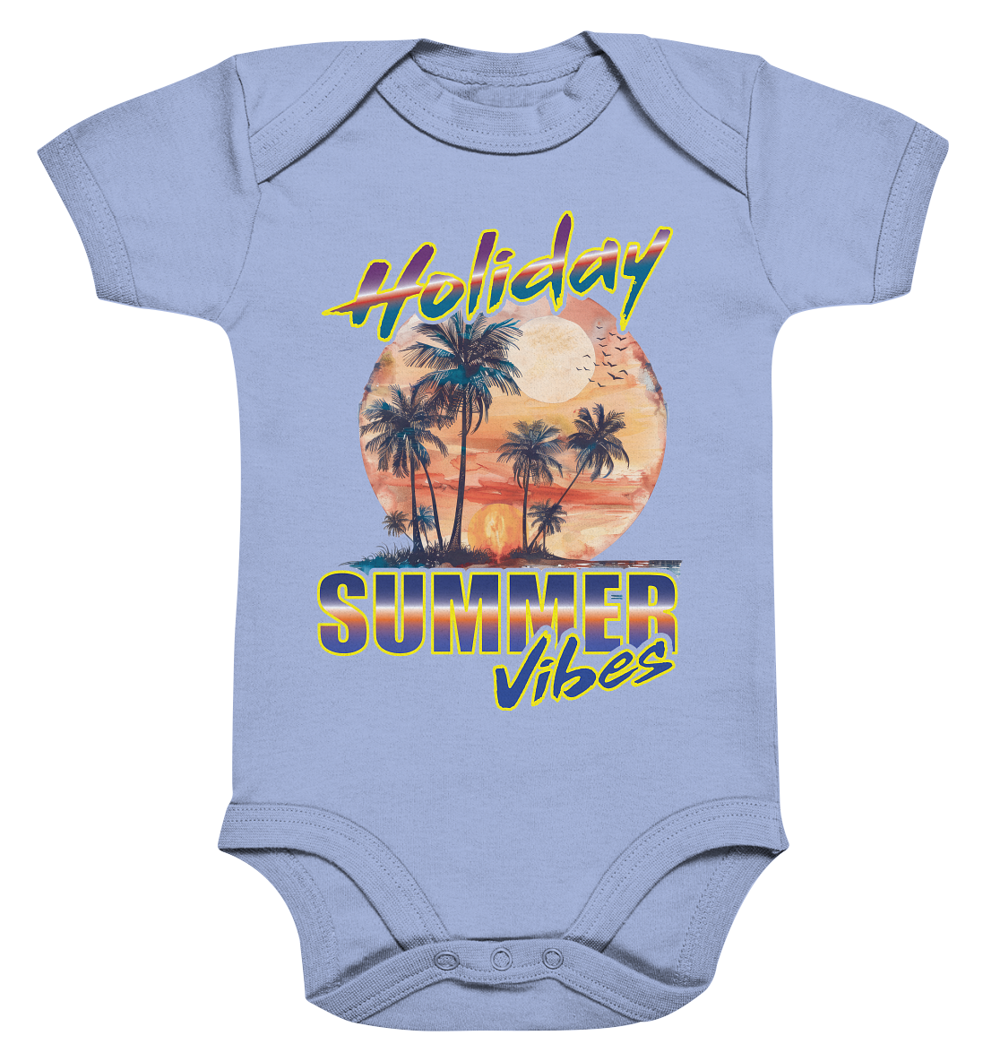 Urlaubs Shirt Holiday Summer Vibes - Organic Baby Bodysuite