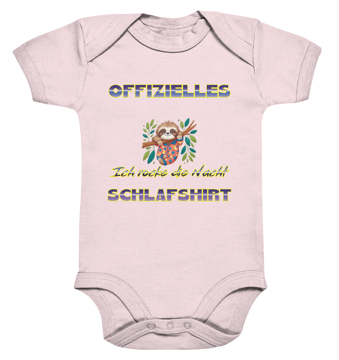 Offizielles Schlafshirt - Rocke die Nacht - Organic Baby Bodysuite